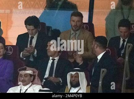 12/18/2022, Lusail Iconic Stadium, Doha, QAT, finale de la coupe du monde de la FIFA 2022, Argentine contre France, sur la photo David Beckham Banque D'Images