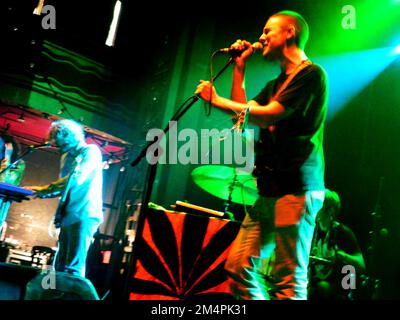 Le groupe de rock américain Reptar en concert Banque D'Images