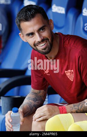 BARCELONE - SEP 10 : Suso est assis sur le banc pendant le match de la Liga entre le RCD Espanyol et Sevilla CF au stade RCDE sur 10 septembre 2022 en B. Banque D'Images