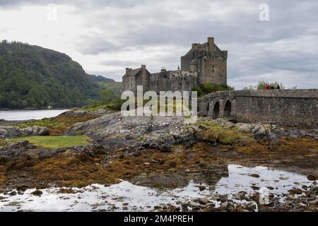 Château d'Eilean Donan, Loch Duich, Highlands, près de l'île de Skye, Écosse, Royaume-Uni Banque D'Images