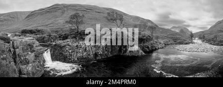 River Etive Falls, Glen COE, Écosse, Royaume-Uni Banque D'Images