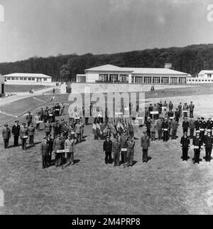 Exercice DE FORME CPX-4. Photographies des programmes du Plan Marshall, des pièces justificatives et du personnel Banque D'Images