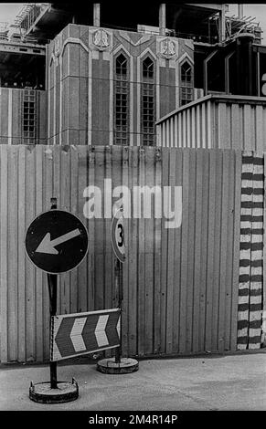 GDR, Berlin, 18. 03. 1989, chantier Friedrichstrasse Banque D'Images