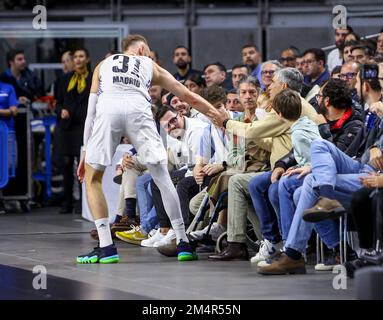 Madrid, Espagne. 22nd décembre 2022. 22th décembre 2022; Centre Wizink; Madrid; Espagne; Turkish Airlines EuroLeague Basketball; Real Madrid vs LDLC Asvel Villeurbanne;; Dzanan Musa (Madrid) 900/Cordone Press Credit: CORDONE PRESS/Alay Live News Banque D'Images