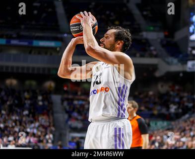 Madrid, Espagne. 22nd décembre 2022. 22th décembre 2022; Centre Wizink; Madrid; Espagne; Turkish Airlines EuroLeague Basketball; Real Madrid vs LDLC Asvel Villeurbanne; Sergio Llull (Madrid) 900/Cordone Press Credit: CORDONE PRESS/Alay Live News Banque D'Images