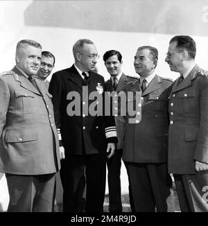 Exercice DE FORME CPX-4. Photographies des programmes du Plan Marshall, des pièces justificatives et du personnel Banque D'Images