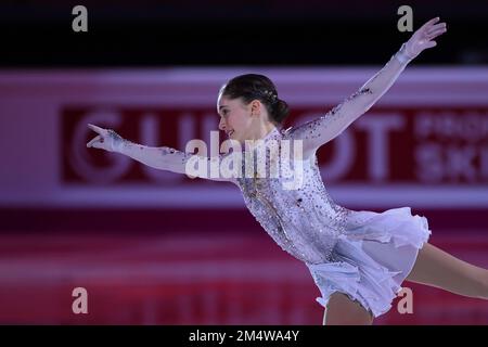 Palavela, Turin, Italie, 11 décembre 2022, Isabeau Levito (USA - Senior Women 2nd place) lors de la finale du Grand Prix de patinage de l'UIP 2022 - Day4 - Ice Spor Banque D'Images