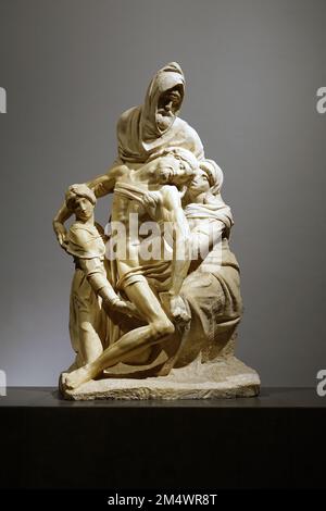 La Deposition (Michel-Ange), Pieà Bandini, Museo dell’Opera del Duomo, Musée des œuvres de la Cathédrale, Florence, Toscane, Italie Banque D'Images