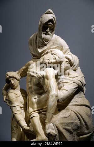 La Deposition (Michel-Ange), Pieà Bandini, Museo dell’Opera del Duomo, Musée des œuvres de la Cathédrale, Florence, Toscane, Italie Banque D'Images