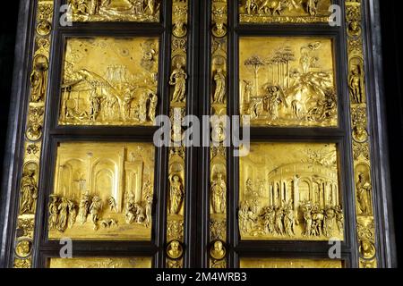 Porte du ciel, (Lorenzo Ghiberti), Museo dell’Opera del Duomo, Musée des œuvres de la Cathédrale, Florence, Toscane, Toscane, Toscane, Italie Banque D'Images