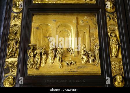 Porte du ciel, (Lorenzo Ghiberti), Museo dell’Opera del Duomo, Musée des œuvres de la Cathédrale, Florence, Toscane, Toscane, Toscane, Italie Banque D'Images