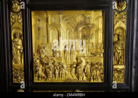 Porte du ciel, (Lorenzo Ghiberti), Museo dell’Opera del Duomo, Musée des œuvres de la Cathédrale, Florence, Toscane, Toscane, Toscane, Italie Banque D'Images