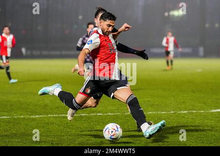 Rotterdam - Alireza Jahanbakhsh de Feyenoord marque le 7-1 lors du match entre Feyenoord et Vas-y Eagles à Nieuw Varkenoord le 23 décembre 2022 à Rotterdam, pays-Bas. (Box to Box Pictures/Tom Bode) Banque D'Images