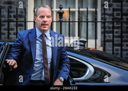 Westminster, Londres, Royaume-Uni, 22nd novembre 2022. Dominic Raab, député, vice-premier ministre, Lord Chancelier, secrétaire d'État à la Justice. Les ministres assistent à cette réunion Banque D'Images