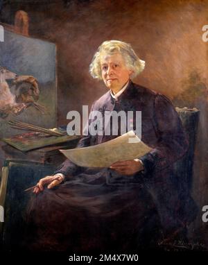 Portrait de Rosa Bonheur (Marie-Rosalie Bonheur : 1822-1899) par Anna Elizabeth Klumpke (1856-1942), huile sur toile, 1898 Banque D'Images