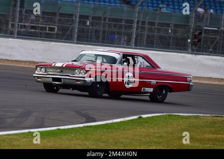 Ben Mitchell, Christoff Cowens, Ford Galaxie, Adrian flux Trophée pour Transatlantic Pre ’66 Touring Cars, principalement V8 Americana vs UK Racing s. Banque D'Images