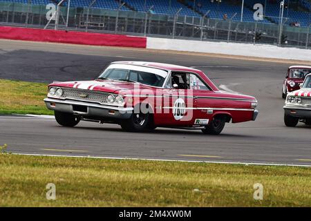 Ben Mitchell, Christoff Cowens, Ford Galaxie, Adrian flux Trophée pour Transatlantic Pre ’66 Touring Cars, principalement V8 Americana vs UK Racing s. Banque D'Images