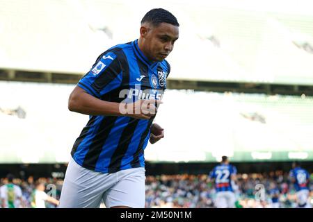 Séville, Espagne. 23rd décembre 2022. Luis Muriel (9) d'Atalanta vu pendant le football ami entre Real Betis et Atalanta à l'Estadio Benito Villamarin à Séville. (Crédit photo : Gonzales photo/Alamy Live News Banque D'Images