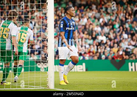 Séville, Espagne. 23rd décembre 2022. Luis Muriel (9) d'Atalanta vu pendant le football ami entre Real Betis et Atalanta à l'Estadio Benito Villamarin à Séville. (Crédit photo : Gonzales photo/Alamy Live News Banque D'Images