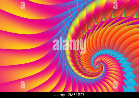 golden ratio avec des gradations colorées avec concept abstrait Illustration de Vecteur