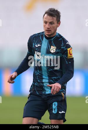 Turin, Italie, le 22nd décembre 2022. Adrian Liber de Rijeka lors du match amical au stade Allianz de Turin. Le crédit photo devrait se lire: Jonathan Moscrop / Sportimage Banque D'Images