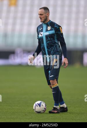 Turin, Italie, le 22nd décembre 2022. Andrija Vukcevic de Rijeka lors du match amical au stade Allianz de Turin. Le crédit photo devrait se lire: Jonathan Moscrop / Sportimage Banque D'Images
