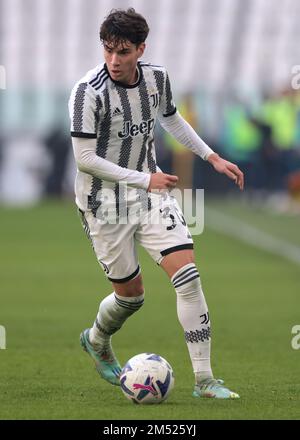 Turin, Italie, le 22nd décembre 2022. Matias Soule de Juventus lors du match amical au stade Allianz, à Turin. Le crédit photo devrait se lire: Jonathan Moscrop / Sportimage Banque D'Images