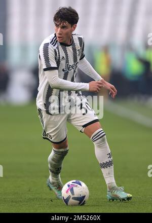 Turin, Italie, le 22nd décembre 2022. Matias Soule de Juventus lors du match amical au stade Allianz, à Turin. Le crédit photo devrait se lire: Jonathan Moscrop / Sportimage Banque D'Images