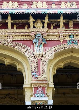 Palais Thirumalai Nayak à Madurai, Tamil Nadu, Inde. Banque D'Images