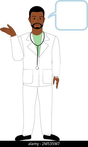 Un médecin de sexe masculin, vétérinaire donnant un conseil Banque D'Images