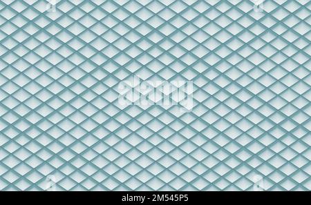 Motif géométrique dans des couleurs bleu-vert avec tulle en losange. Peut être utilisé comme arrière-plan ou texture abstrait. Banque D'Images