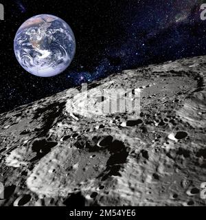 Espace de haute qualité surface mondiale et monde à l'arrière-plan. Concept univers photo galaxie idée. 'Éléments de cette image fournis par la NASA'. Monde HD. Banque D'Images