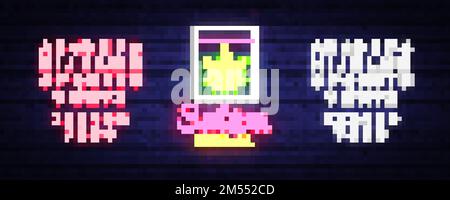 Marijuana Medical logo Neon Vector. Sativa Medical, tabagisme de marijuana, stockage et culture de l'équipement médical de cannabino, bannière légère, design te Illustration de Vecteur