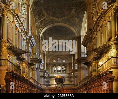 Catedral Basilica de la Encarnacion à Malaga. Espagne Banque D'Images