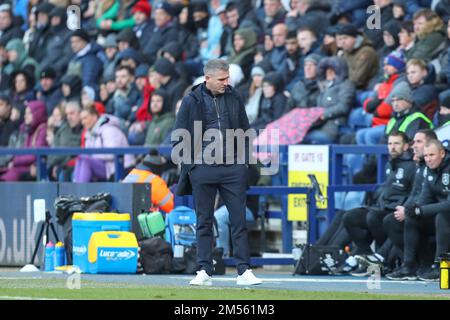 Preston, Royaume-Uni. 26th décembre 2022. Ryan Lowe Directeur de Preston North End pendant le match de championnat Sky Bet Preston North End vs Huddersfield Town à Deepdale, Preston, Royaume-Uni, 26th décembre 2022 (photo de Gareth Evans/News Images) à Preston, Royaume-Uni, le 12/26/2022. (Photo de Gareth Evans/News Images/Sipa USA) Credit: SIPA USA/Alay Live News Banque D'Images