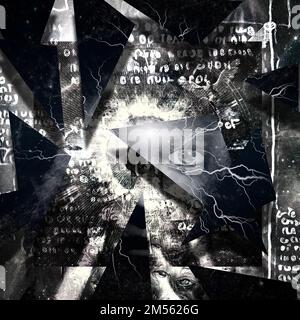 L'art surréaliste Shards of Reality. Rendu 3D Banque D'Images