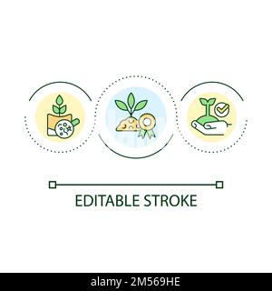 Icône de concept de boucle de sol de haute qualité Illustration de Vecteur