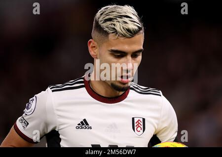 Londres, Royaume-Uni, 26th décembre 2022 ; Selhurst Park, Crystal Palace, Londres, Angleterre ; Premier League football, Crystal Palace versus Fulham ; Andreas Pereira de Fulham Credit: Action plus Sports Images/Alamy Live News Banque D'Images