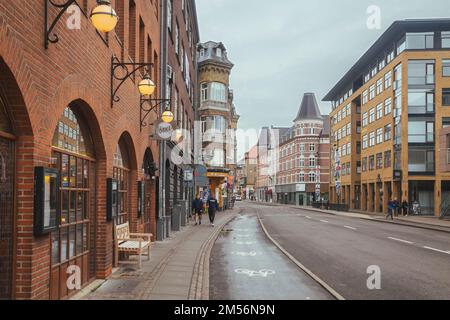 Aalborg, Danemark, octobre 2021 : belle architecture scandinave Banque D'Images