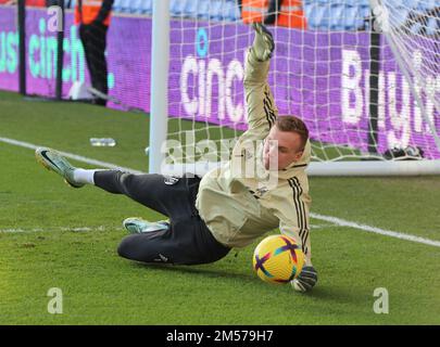 Londres ANGLETERRE - 26 décembre: Le Marek Rodak de Fulham pendant l'échauffement avant le match pendant le match de football de la première ligue anglaise entre Crystal Palace aga Banque D'Images