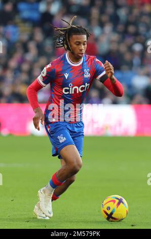 Londres ANGLETERRE - 26 décembre: Michael Olise du Crystal Palace lors du match de football de la première ligue anglaise entre le Crystal Palace et Fulham à Selhu Banque D'Images