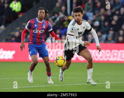 Londres ANGLETERRE - 26 décembre : Antonee Robinson de Fulham lors du match de football de la première ligue anglaise entre le Palais de Cristal et Fulham à Selhurst P. Banque D'Images