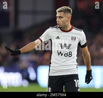 Londres ANGLETERRE - 26 décembre:Andreas Pereira de Fulham lors du match de football de la première ligue anglaise entre Crystal Palace et Fulham à Selhurst Pa Banque D'Images