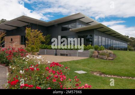 Cave à Balgownie Estate, Yarra Valley, Victoria, Australie Banque D'Images