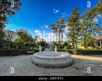 Vue extérieure du musée archéologique de Sparta situé dans la ville de Sparta, Laconia, Grèce. Il abrite des milliers de découvertes de l'ancienne Acropole o Banque D'Images
