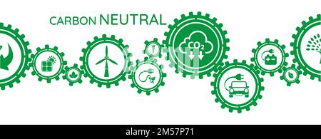 Réduire les émissions de CO2 pour arrêter le changement climatique Illustration de Vecteur