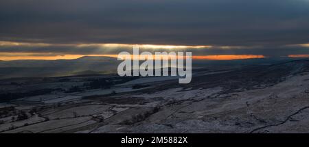 Un Malham Tarn congelé Banque D'Images