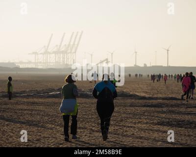 Course du parc Crosby 21.1.17 Banque D'Images