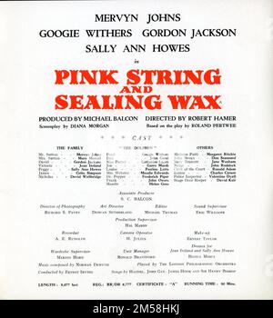 MERVYN JOHNS GOOGIE WITHERS GORDON JACKSON et SALLY ANN HOWES en FIL ROSE ET EN CIRE D'ÉTANCHÉITÉ le réalisateur Robert HAMER joue Roland Pertwee producteur associé S.C. 1945 Michael Balcon Ealing Studios / Eagle-Lion Distributors Limited Banque D'Images