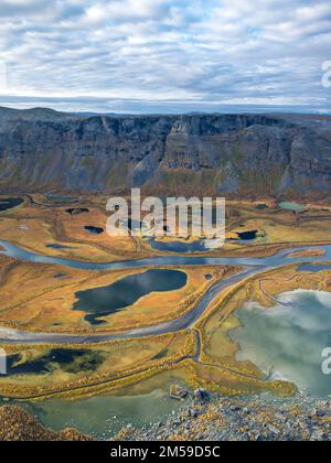 Parc national de Rapalien im Sarek à Schweden. Banque D'Images